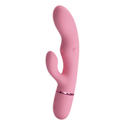 Pretty Love - Zach - Rabbit Vibrator met Vierzijdige Klopfunctie - Roze-Erotiekvoordeel.nl