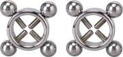 Fixxx - Tepelklemmen Set met 4 Schroeven - Zilver-Erotiekvoordeel.nl