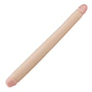 Being Fetish - PVC Dubbele Realistische Dildo 48,5 cm – Lichte Huidskleur-Erotiekvoordeel.nl