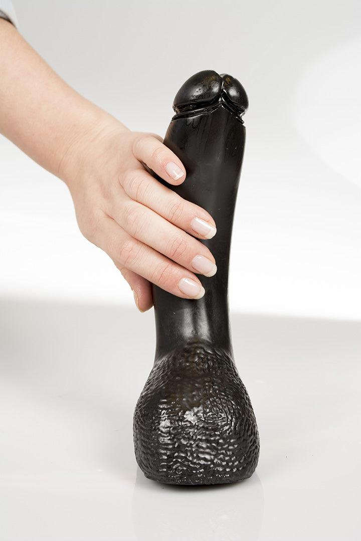 Dark Crystal - Dildo - 21,5 x 5 cm - Zwart-Erotiekvoordeel.nl