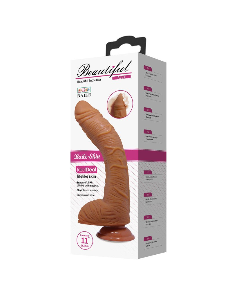 Pretty Love - Alex - Realistische Grote G-spot Dildo - 28 x 5 cm - Medium Huidskleur-Erotiekvoordeel.nl