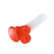 Kiotos Cox Color - Gekleurde Dildo 04 - 22,5 x 4 cm - Transparant/Rood-Erotiekvoordeel.nl
