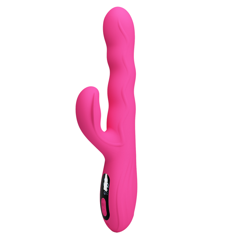 Pretty Love - Winters - Rabbit Vibrator met Golf Beweging en LED Display - Roze-Erotiekvoordeel.nl