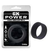 Chisa - GK Power - Cock Sweller No.6 - Rekbare Cockring - Diameter 40 mm - Zwart-Erotiekvoordeel.nl