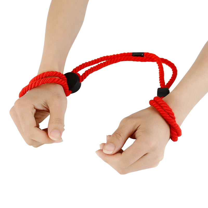 Smart Moves - Touw Handboeien - Japanse Bondage Handboeien - Shibari - Rood-Erotiekvoordeel.nl