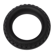 Rimba - Siliconen Cockring met Bandenmotief - Zwart-Erotiekvoordeel.nl
