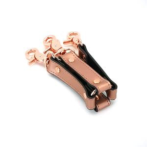 Liebe Seele - Rose Gold Memory Exclusieve Leren Hogtie - Rosé Goud-Erotiekvoordeel.nl