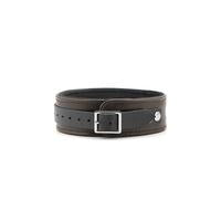 Liebe Seele - Wild Gent - Lederen Halsband Met voering Van imitatiebont En Metalen Riem - exclusief En Luxe ontwerp-Erotiekvoordeel.nl