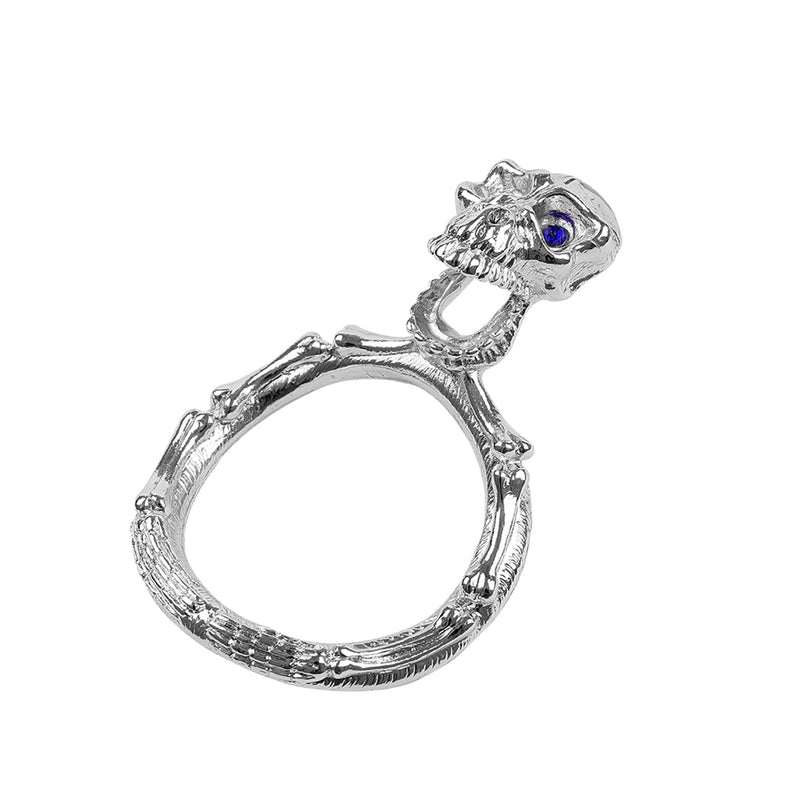 Fixxx - Skeleton Head Cockring - Zilver - Twee Diameters-Erotiekvoordeel.nl