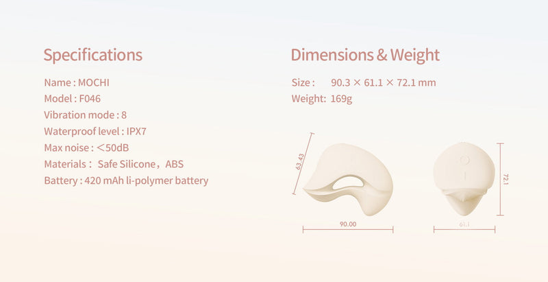 Zalo - Mochi - Clitoris Vibrator met twee koppen - App Control - Sakura Pink-Erotiekvoordeel.nl