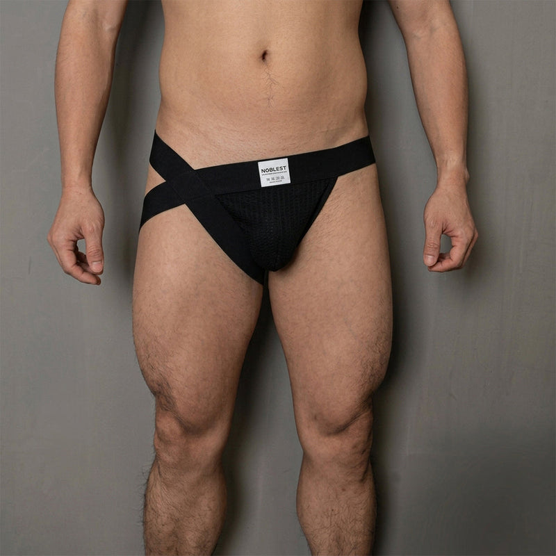 The Noblest - Asymmetrische Jockstrap - Zwart