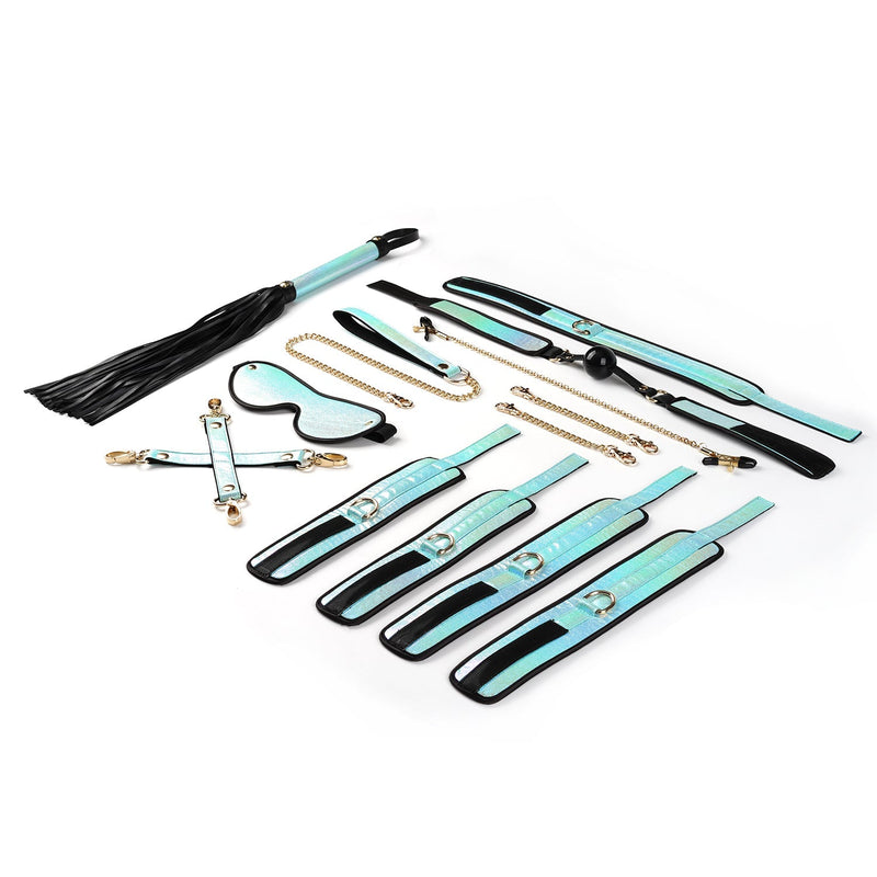 Liebe Seele - Vivid Sakura Bondageset Boeienset Compleet - Lichtblauw Parelmoer Glans - bijzonder En exclusief-Erotiekvoordeel.nl