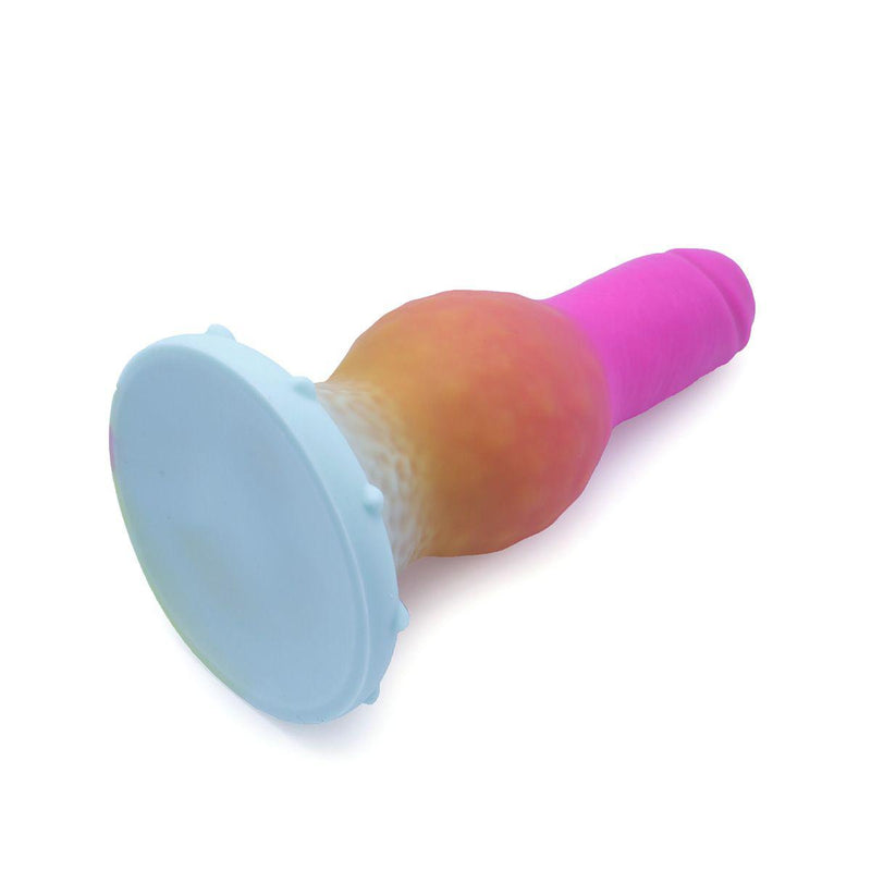 Kiotos Monstar - Dildo Beast No. 48 - Roze/Wit/Geel-Erotiekvoordeel.nl