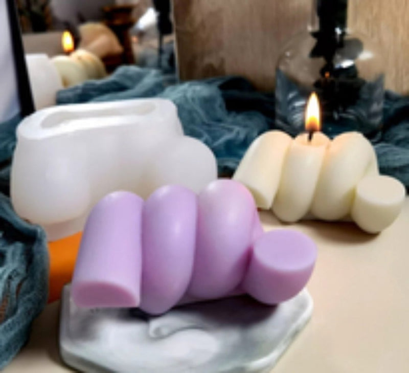 Craftylicious - Siliconen Mal - Dubbele Knoop - Zelf Kaarsen Maken - Zelf Zeep Maken-Erotiekvoordeel.nl