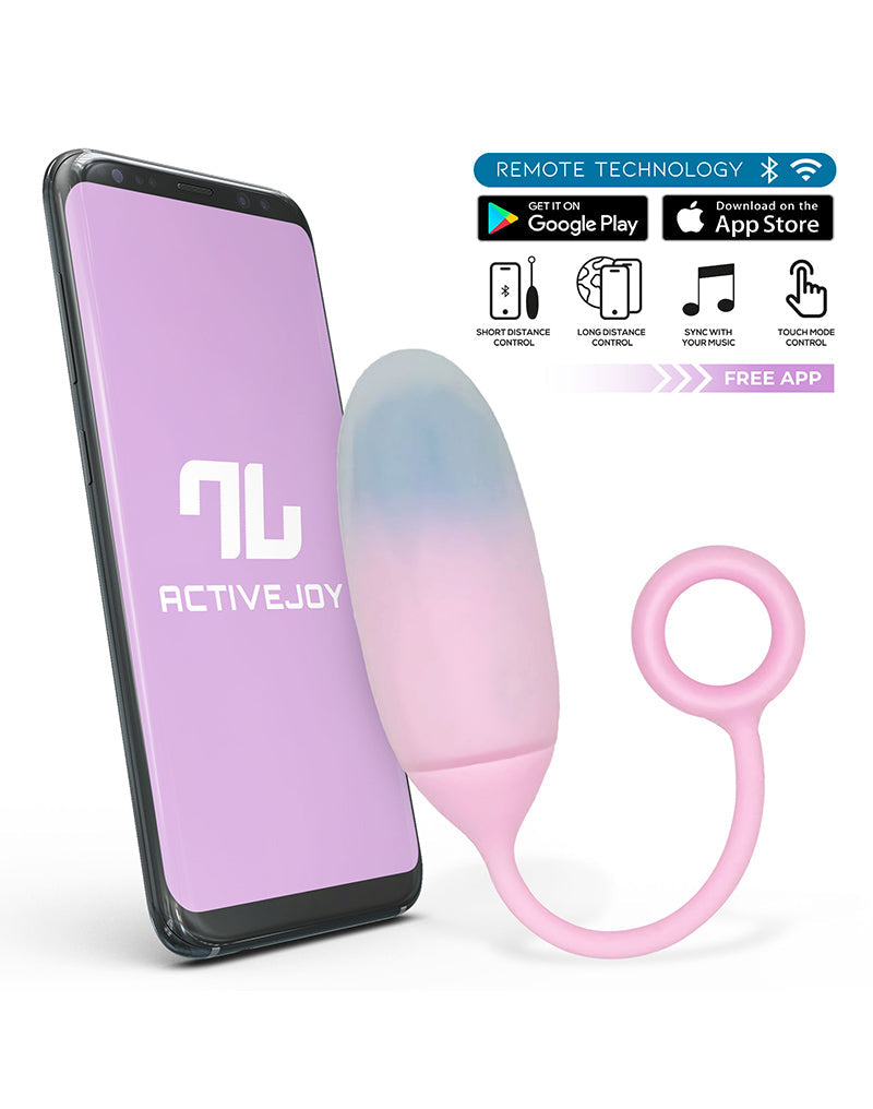 IY - Vibrerend Eitje met App Control - Roze/Blauw-Erotiekvoordeel.nl