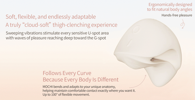 Zalo - Mochi - Clitoris Vibrator met twee koppen - App Control - Sakura Pink-Erotiekvoordeel.nl
