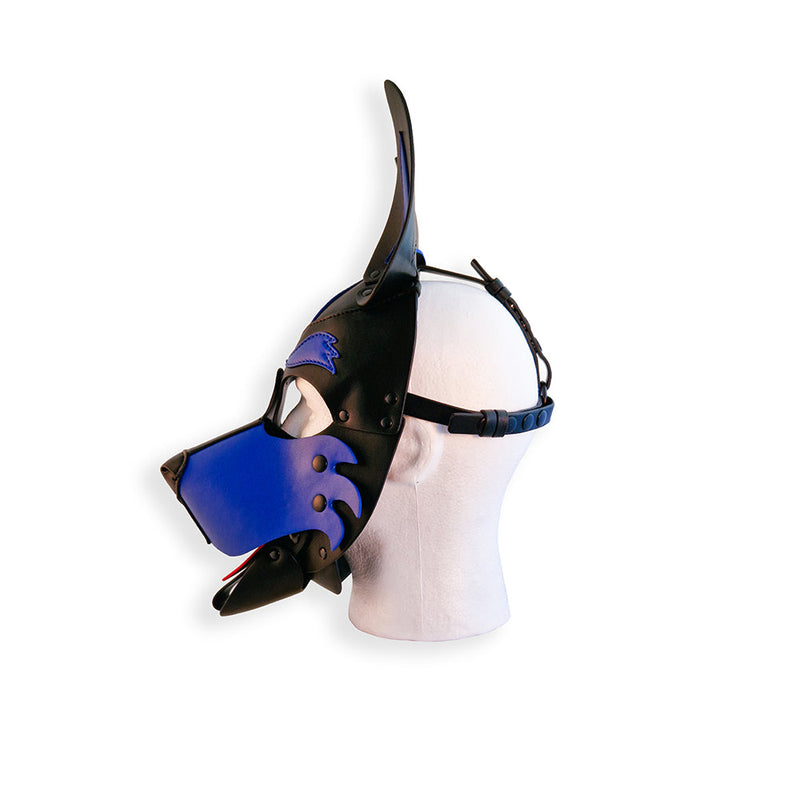 Brutus Vegan Puppy Hood - Zwart/Blauw-Erotiekvoordeel.nl