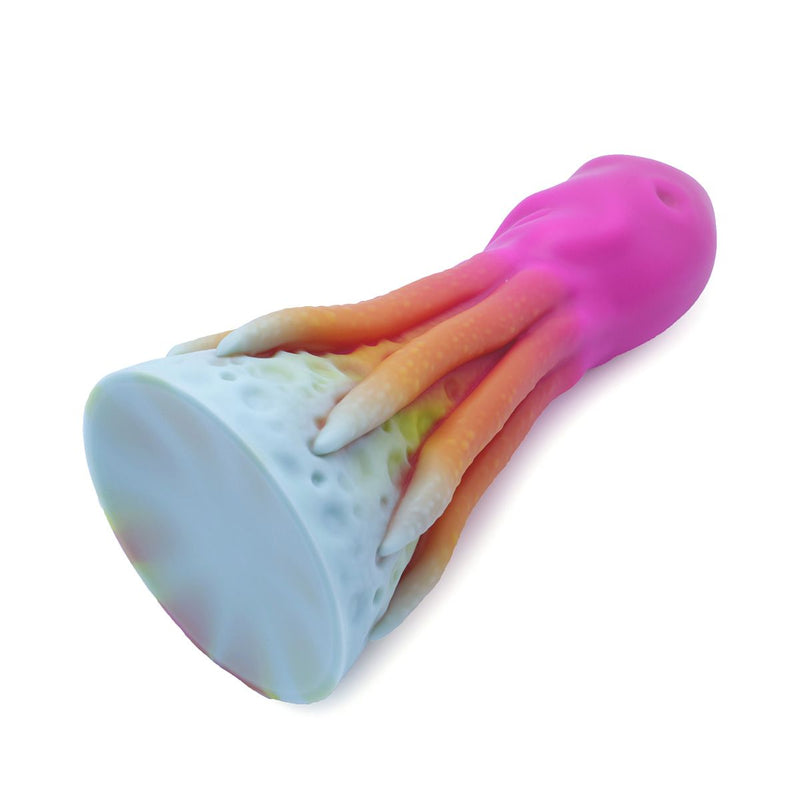 Kiotos Monstar - XXL Dildo Beast No. 54 - Roze/oranje/Wit-Erotiekvoordeel.nl