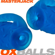 Oxballs Masterjack Stroker - Dubbelzijdig Siliconen - Blue Ice-Erotiekvoordeel.nl