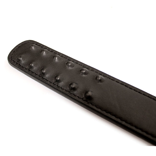 Brutus - Lederen Punisher Paddle met Noppen - Zwart-Erotiekvoordeel.nl