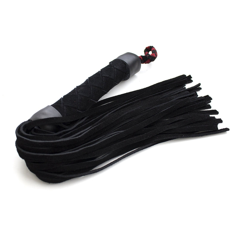 Smart Moves - Leather Flogger 38 cm black-Erotiekvoordeel.nl