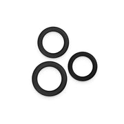 Renegade - Slim Rings - Cockringen Set - 3 stuks - Zwart-Erotiekvoordeel.nl