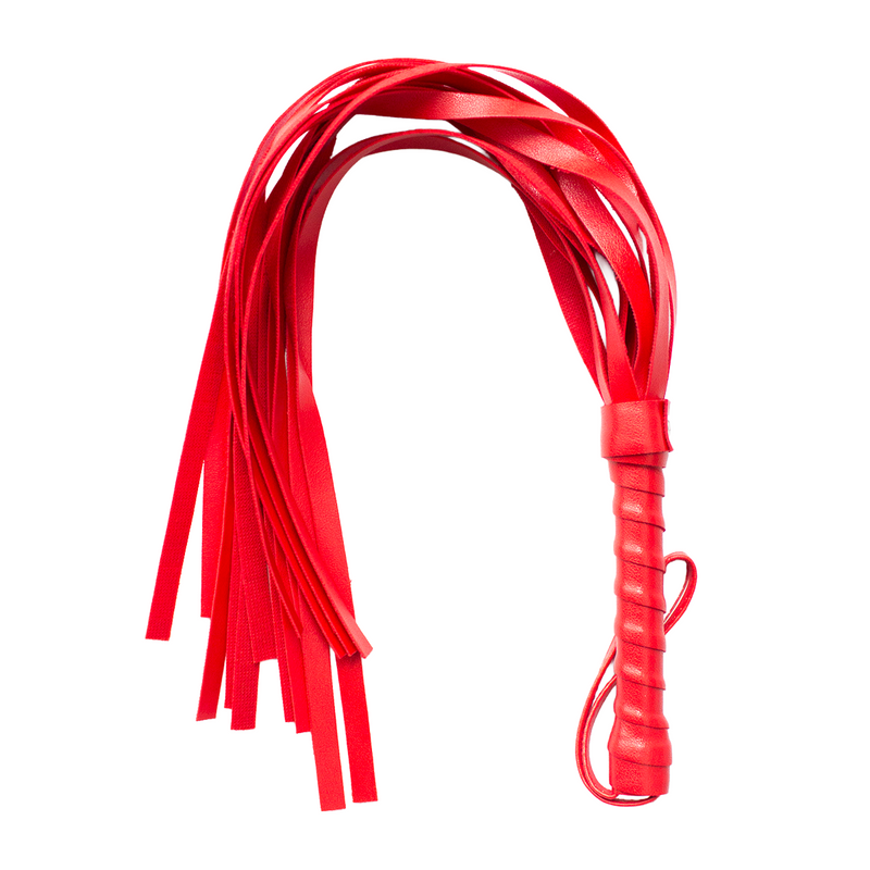 Smart Moves - Eenvoudige Flogger - PU Leer - 45 cm - Rood-Erotiekvoordeel.nl