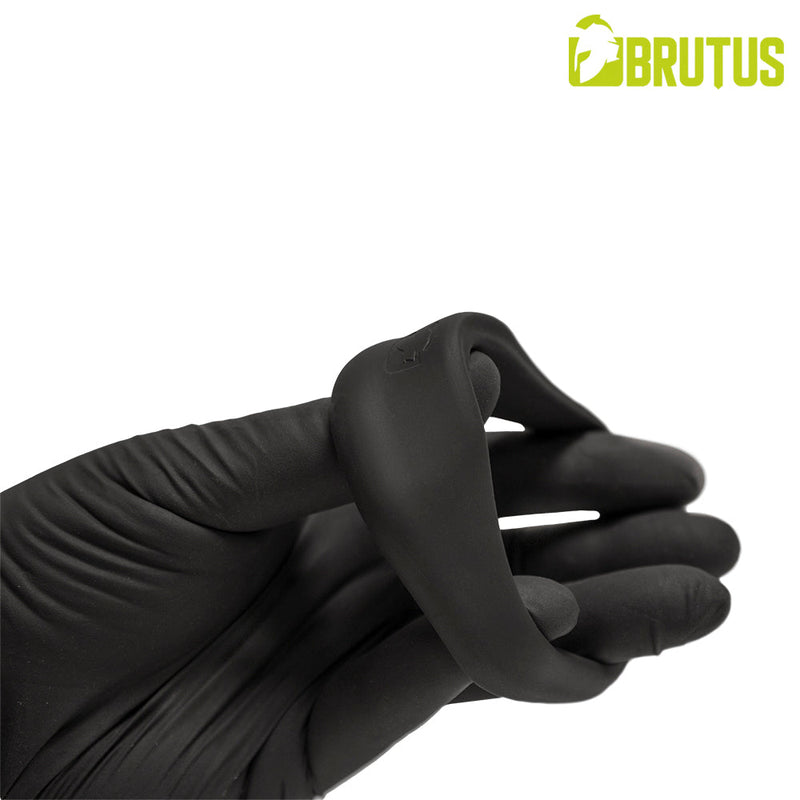Brutus - Cocklifter - Superzachte Siliconen Cockring - Zwart-Erotiekvoordeel.nl