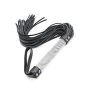 Smart Moves - Flogger met Bling Bling Handvat - 51 cm - Zwart-Erotiekvoordeel.nl