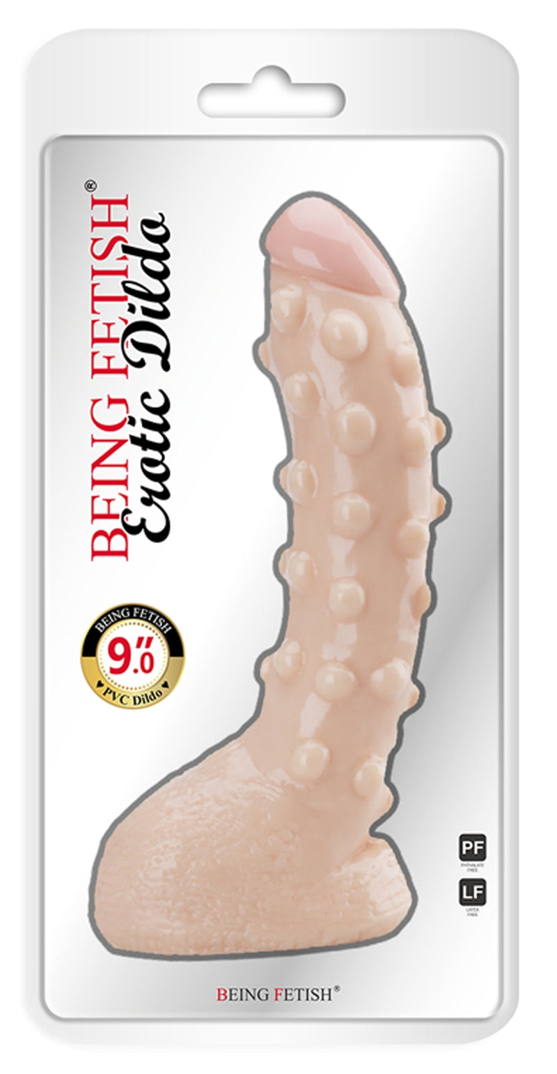 Being Fetish - PVC Dildo - 23 cm - Lichte Huidskleur-Erotiekvoordeel.nl