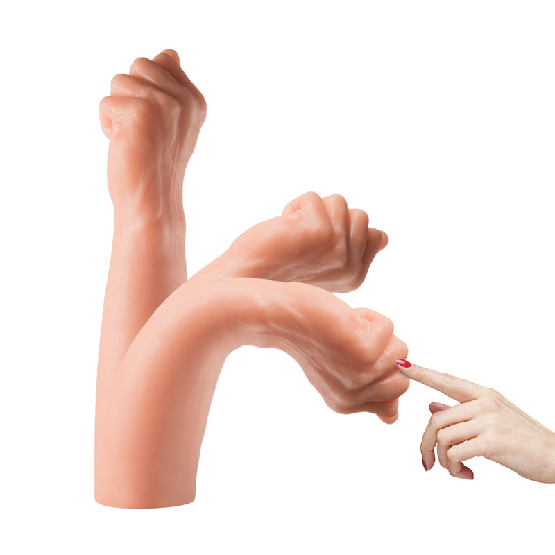 Lance's - PVC Fist Dildo - 30,5 cm - Lichte Huidskleur