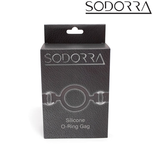 SODORRA - Siliconen O-Ring Gag - Zwart-Erotiekvoordeel.nl
