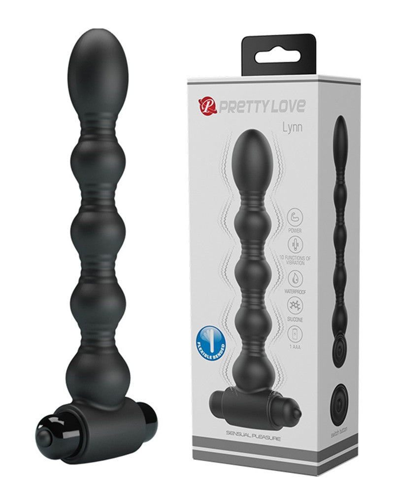 Pretty Love - Lynn - Vibrerende Buttplug - Zwart-Erotiekvoordeel.nl