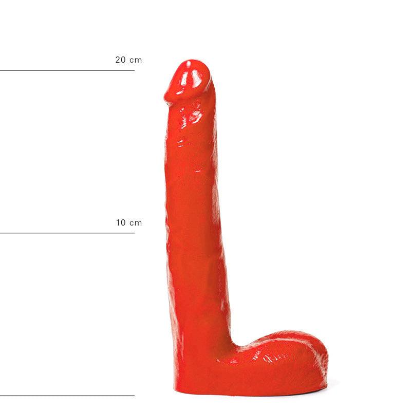 All Red – Realistische Dildo – 21 cm – Rood-Erotiekvoordeel.nl