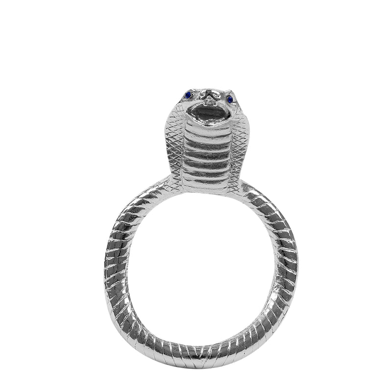Fixxx - Cobra Head Cockring - Zilver - Binnendiameter 50 mm-Erotiekvoordeel.nl