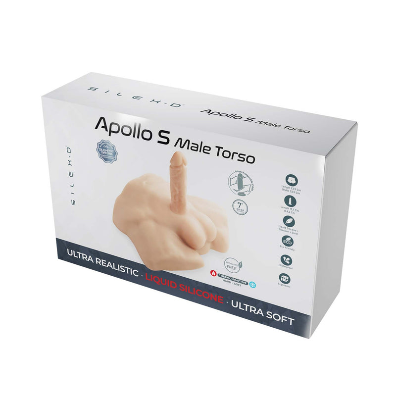 SILEXD - Apollo S - Mannelijke Torso met Realistische Penis-Erotiekvoordeel.nl