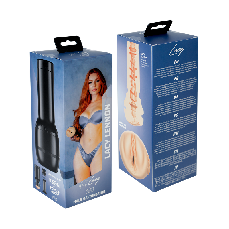 Kiiroo - FeelStar Stroker - Pornoster Masturbator - Lacy Lennon-Erotiekvoordeel.nl