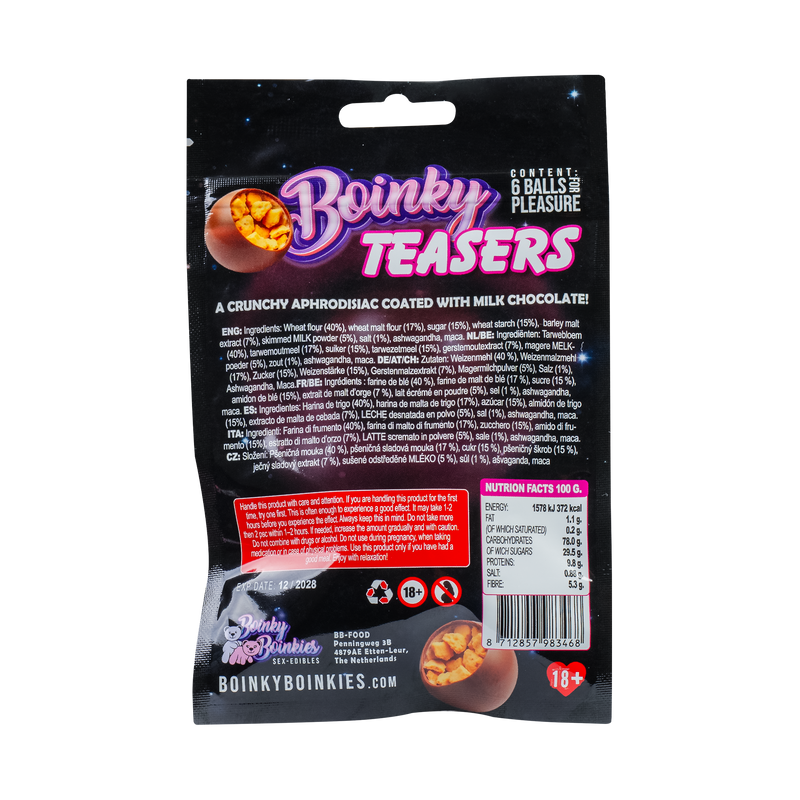 Boinky - Teasers - Erotische Melkchocolade Balletjes met knapperige stukjes