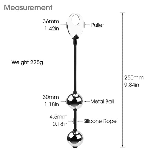 Fixxx - Heavy Metal Vagina Balletjes met Siliconen Koordje - Diameter 25 mm-Erotiekvoordeel.nl