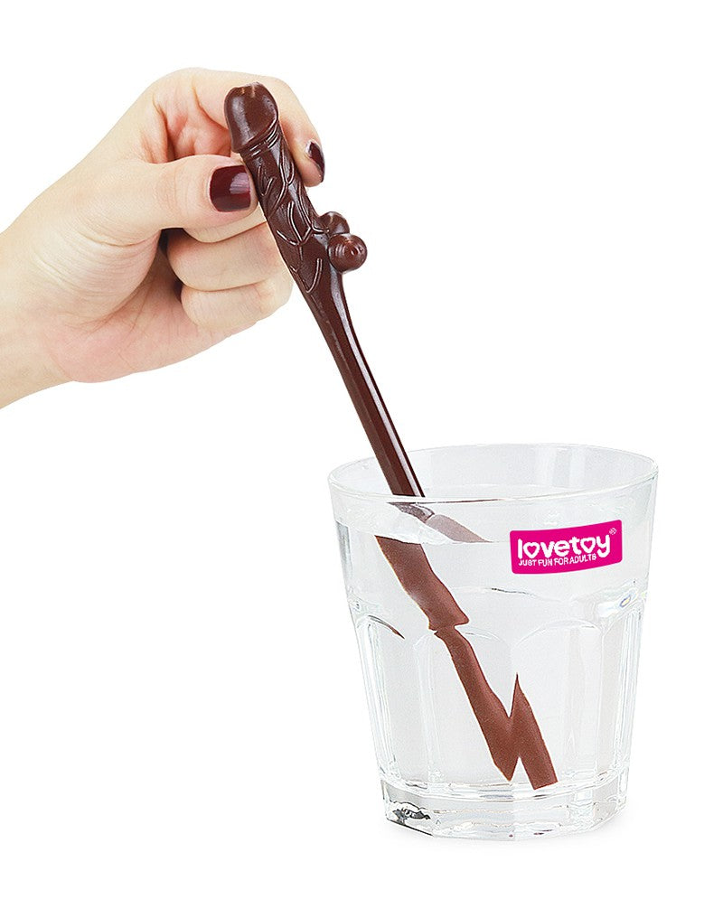 LoveToy - Herbruikbare Piemel Drinkrietjes - Lichte En Donkere Huidskleuren-Erotiekvoordeel.nl