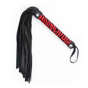 Smart Moves - Flogger Panterprint - 39 cm - Rood/Zwart-Erotiekvoordeel.nl
