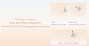 Zalo - Mochi - Clitoris Vibrator met twee koppen - App Control - Sakura Pink-Erotiekvoordeel.nl