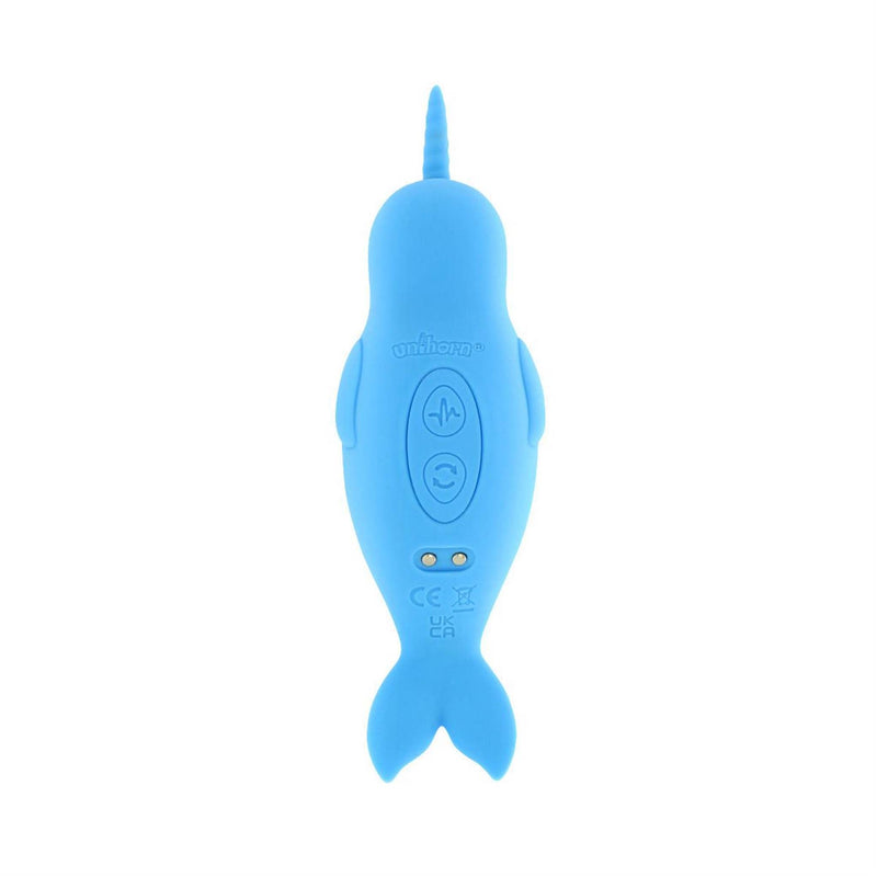 Unihorn of the Sea – Neigh Mo – The Narwal Blue - Mini Vibrator - Blauw-Erotiekvoordeel.nl