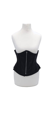 Rouge - Lederen Corset - Maat L-XL - Zwart-Erotiekvoordeel.nl