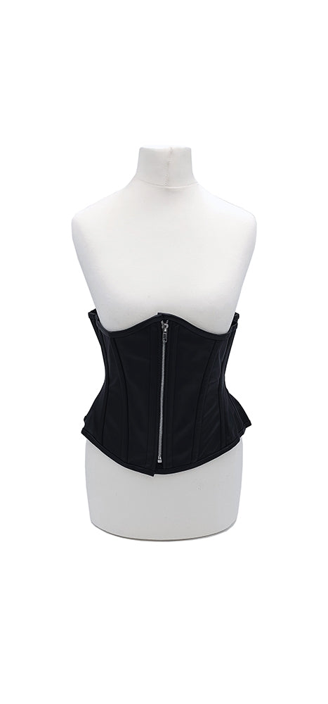 Rouge - Lederen Corset - Maat L-XL - Zwart-Erotiekvoordeel.nl