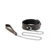 Liebe Seele - Wild Gent - Lederen Halsband Met voering Van imitatiebont En Metalen Riem - exclusief En Luxe ontwerp-Erotiekvoordeel.nl