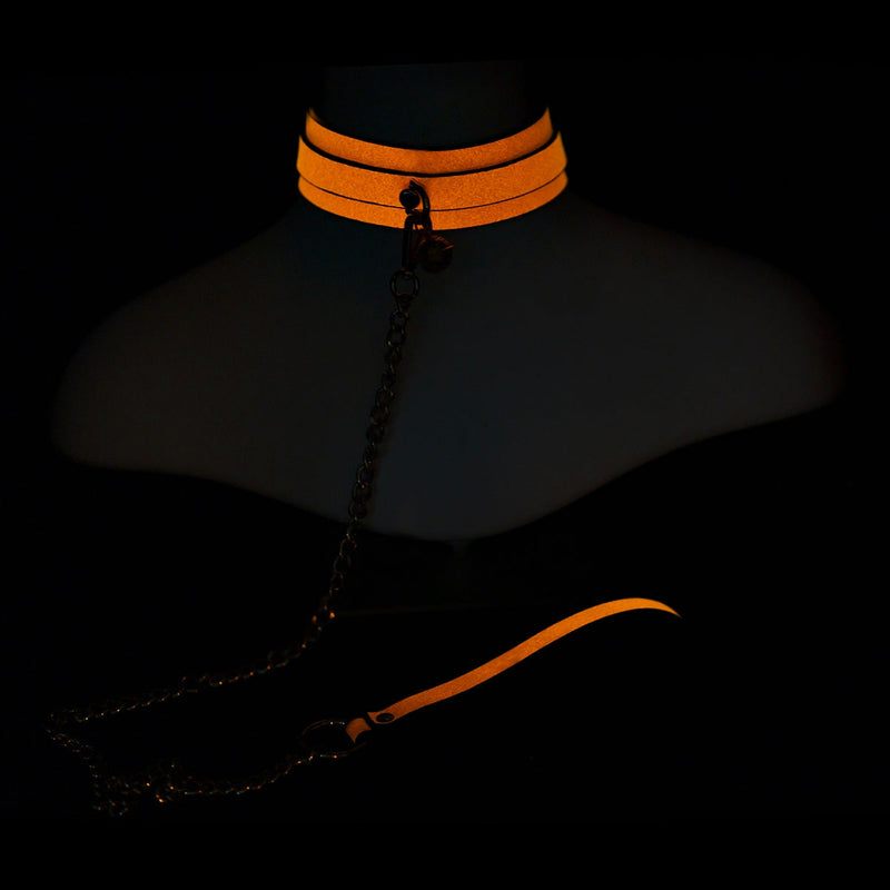 Smart Moves - Collar - Glow-in-the-Dark Oranje-Erotiekvoordeel.nl