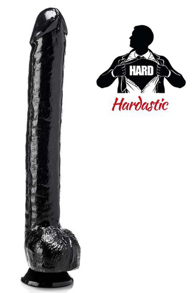 Gangbangster - Super John - Dildo - 35 x 7 cm - PVC - Zwart-Erotiekvoordeel.nl