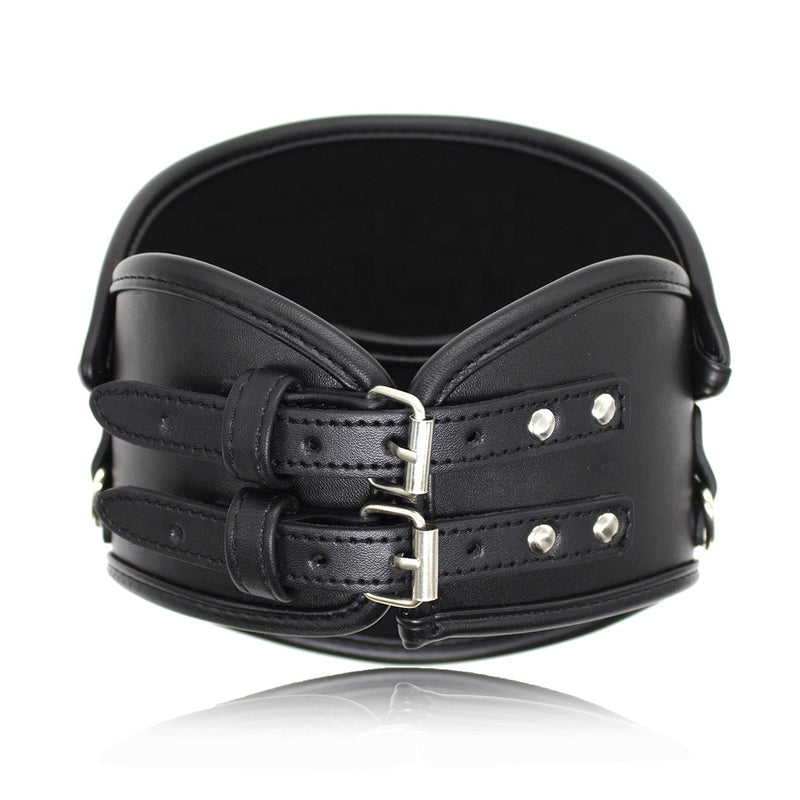 Fixxx - Hoge Collar met Gezichtsmasker - Zwart-Erotiekvoordeel.nl