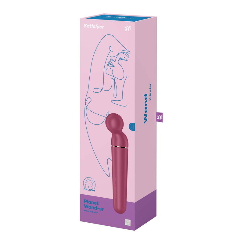 Satisfyer - Planet Wand-er - Wand Vibrator - Rood-Erotiekvoordeel.nl